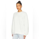 ANINE BING NWT  Miles Sweatshirt Framed Monogram in Off White size small Photo 2