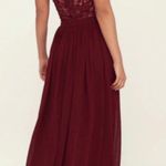 Lulus Love Spell Burgundy Wine Dress Photo 1