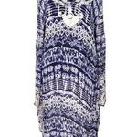 NWT Azul Angel | One Size | Flowey Boho Dress Kimono Embroidered Women's Blue Photo 0