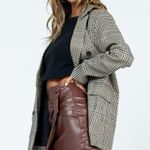 Princess Polly Mini Skirt Brown Faux Leather Photo 3