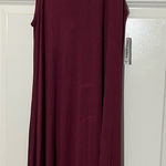 Old Navy  Ribbed Burgundy A-Line Tank Dress Photo 0