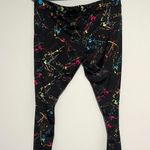 Tipsy Elves Black Colorful Splatter Leggings Photo 2