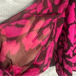 Who What Wear  Women’s Blouse Animal Print Size XXL (Black Pink) Photo 3