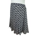 Reiss Black & White Vivi Flippy Pleated Mini Skirt | Geometric Print | Size 8 Photo 3