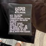 Vintage Kasper Petite Blazer Black‎ Black Size 12P Photo 6