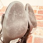 Qupid Black Gladiator Heels 8 Womens Strappy Chunky High Heel Sandals Bold Chic Photo 7