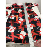 Womans Festive Long Sleeve Holiday Mini Dress Small Red Photo 5