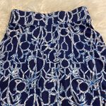 Lilly Pulitzer  Skirt size S BNWOT elastic waist length 20” blue and white design Photo 9