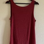 Zyia  Red / Burgundy / Maroon Swirl Low Tie Back Athletic Workout Tank in Small Photo 5
