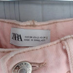 ZARA  Faded pink Jean shorts Photo 4