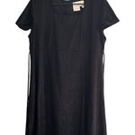 Motherhood Maternity Vintage Black Textured Knee Length Dress XL Short Sleeve Photo 0