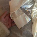 Pinko Silk Diana One Cold Shoulder Long Sleeve Blouse Shirt NWT $295 & freeGIFT! White Photo 4