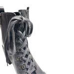 Free People  City Of Lights EU 39 US 9 Booties Lace Up Ankle Boots NEW Dark Blue Photo 10