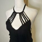 Urban Outfitters Pins & Needles UO black semi-sheer backless tank top size M Photo 2