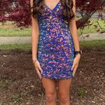 Dillard's  blue iridescent hoco dress Photo 2