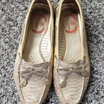 Marc Joseph  Cyprus Hill Gold Snakeskin Loafers Photo 0