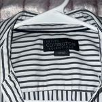 Covington  Women’s Striped‎ Blouse Black and White Classic Design Size MP Photo 1