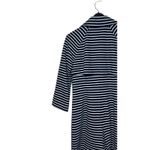 CAbi  Womens‎ Jacket Striped Maritime Trench Coat Navy White Stretch #5151 Medium Photo 8