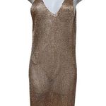 Missguided Rose Gold Metallic Cover Up Size Large Photo 2