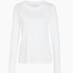 Vince  White Jersey Boatneck Long-Sleeve T-Shirt. Size L. MSRP $98 Photo 5