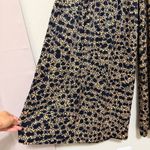 Anthropologie Smocked High Waist Wide Leg Palazzo Pants Animal Print Size 8 Black Photo 4