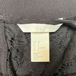 H&M  Women's Black Lace Baby Doll Dress Size 8 Flowy Witchcore Whimsygoth Gothic Photo 7
