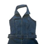 Forenza Vintage 90’s Forenze Halter Neck Denim Shorts Romper, Sz 16 Photo 4