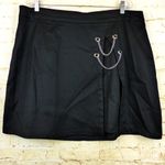 Hot Topic Double Chain Mini Skirt Womens Plus Size 1 Black Goth Rock School Girl Photo 1