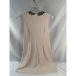 Betsey Johnson  pink scuba pearl collar crepe cocktail dress Size 10 Photo 3