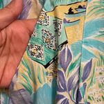 Cabin creek  Womens Maxi Skirt L Large 40” Tropical Floral Print Blue Purple Photo 3