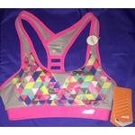 Avia NEW Womens Pink Print Matrix Active Sports Bra Celestial Jumble XS 0/2 Photo 2