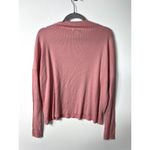 Lucky Brand  pink rib knit‎ top women’s medium Photo 7