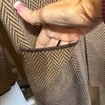 J.Crew Sophie Brown Herringbone Cardigan Sweater Blazer Cotton Wool Blend XS Photo 5