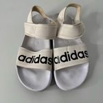 Adidas  White Adilette Sandals Size 8 Photo 1