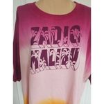 Zadig & Voltaire  Zadig Malibu Dye Dip French Terry Short Sleeve Sweatshirt Sz L Photo 1