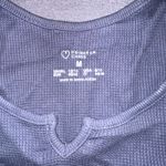 Primark Primary Blue Cropped Notch/Vneck Waffle Tank Top Photo 4