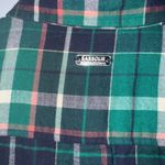 Barbour  Green Plaid Flannel Button‎ Down Women’s 4 Photo 6