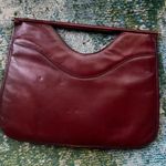 Etienne Aigner Vintage 70/80s oxblood burgundy leather handle briefcase purse Photo 6
