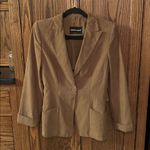 Giorgio Armani vintage Black Label Blazer Tan Brown Single Breasted Front Pocket Photo 0