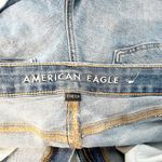 American Eagle  High Rise Stretch Cutoff Mom Jean Denim Shorts Blue 6 Photo 1