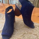 Vince Camuto Dastana Peep Toe Blue Bootie Sandals Photo 0