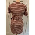 SIR the Label Women's Florence 100%‎ Silk Wrap Dress Size 0 US Size 2 Mini Boho Brown Photo 4
