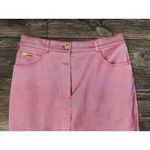 St. John Sport Pants Size 4 Metallic Shine Pink High Waist Straight Leg Dress Photo 7