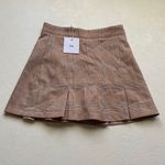 Adika Plaid Pleated Mini Skirt Women’s XS Brown Checkered Tennis Schoolgirl Y2K Photo 1