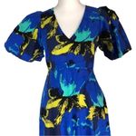 Christopher John Rogers x Target Women’s Floral Puff Sleeve Tiered Dress Blue Size 0 Photo 1
