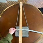 ZARA Chic Gray Croc-Embossed Crossbody Bag with chain strap edgy classy holiday Photo 7