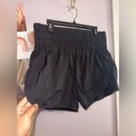 Zenana Outfitters NWOT WINDBREAKER SMOCKED WAISTBAND RUNNING ATHLETIC SHORTS L Photo 4