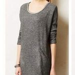 Dolan Anthropologie Fiona Tunic Sweatshirt Dress Lace Trim Size Small Gray Photo 0