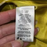 Michael Kors Womens Floral Peak Lapel Silk Blend Blazer Jacket Lime Green Sz 14 Photo 6