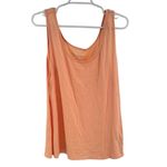 Soft Surroundings  Peach button up sheer eyelet lace 2pc set top L casual office Photo 2